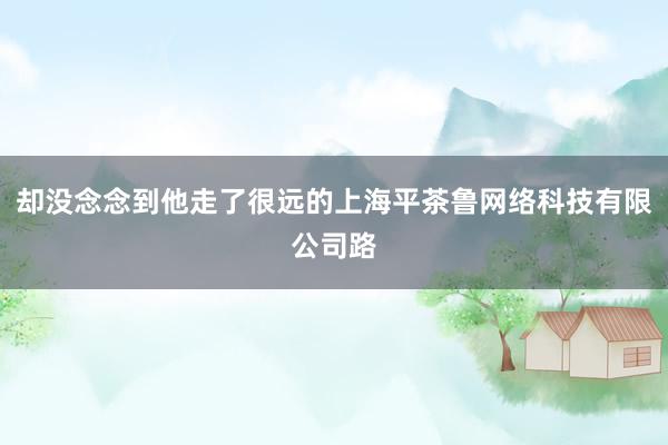 却没念念到他走了很远的上海平茶鲁网络科技有限公司路
